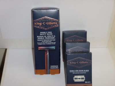 King C. Gillette Men's Double Edge Safety Razor and 35 Refills