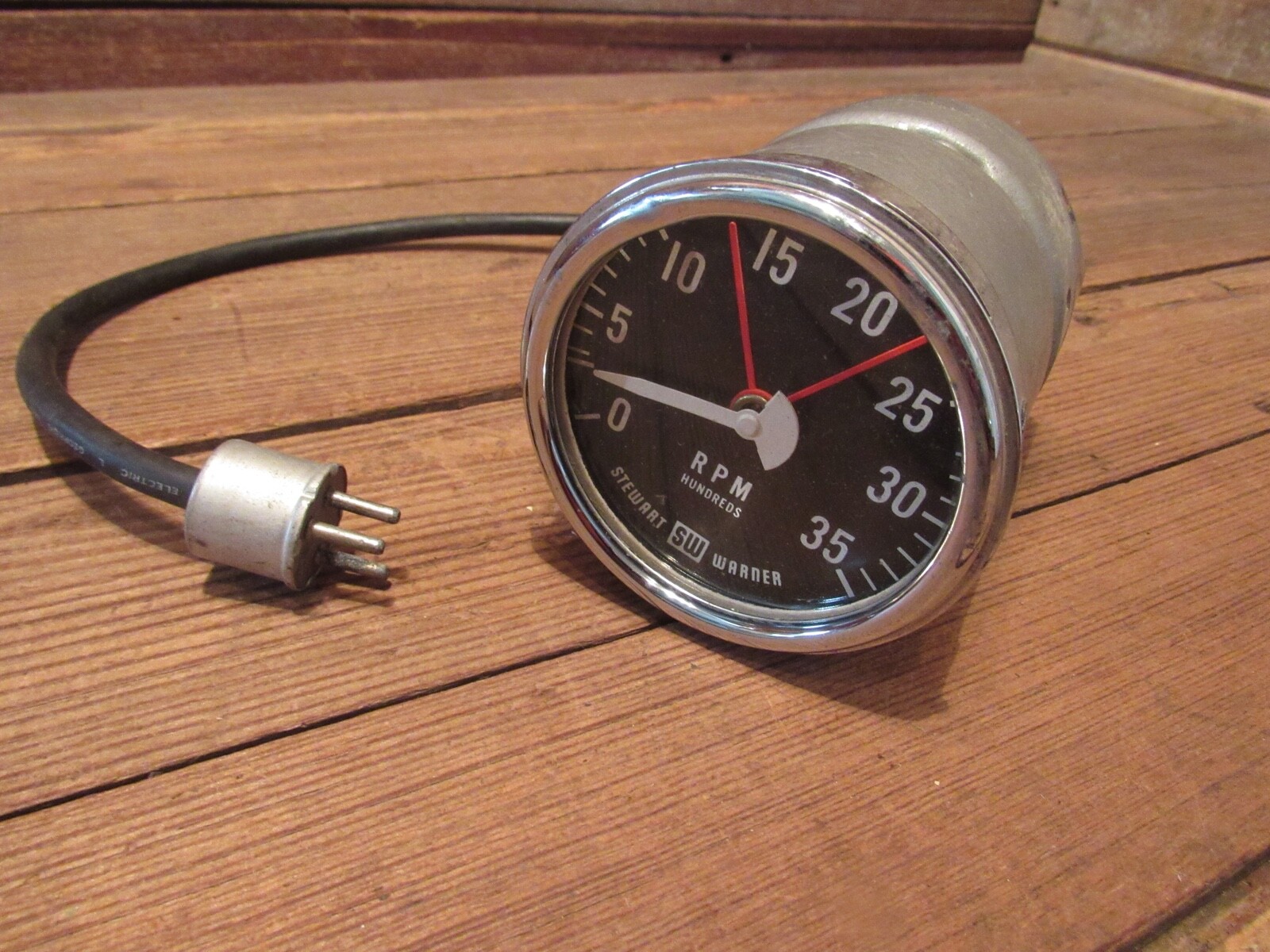 Stewart Warner Vintage 60s RPM Hundreds Tachometer Gasser