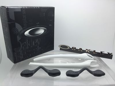 AUTHENTIC OAKLEY RADAR EV EVOLUTION WHITE EAR SOCKS & NOSE PADS KIT Temple Tips