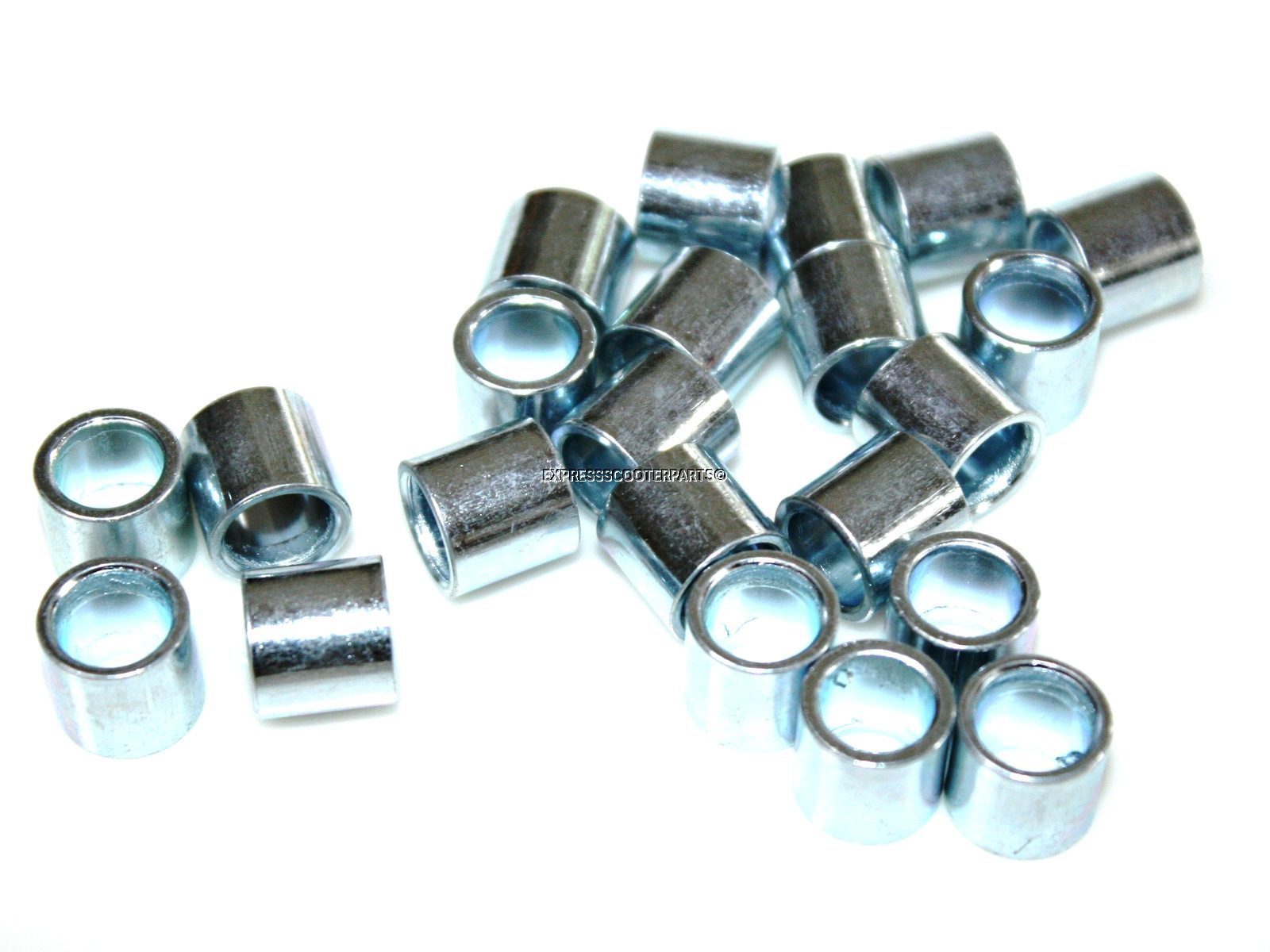 10mm LONG ALLOY BEARING SPACER FOR SCOOTER or SKATEBOARD WHEELS 8mm ID