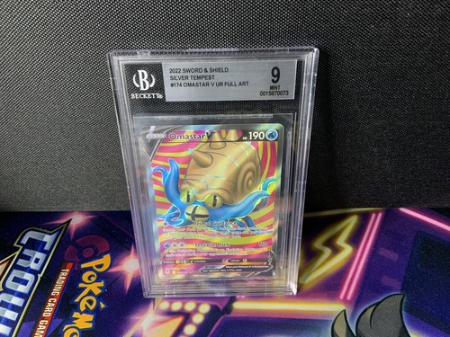 Pokémon TCG Omastar V (Full Art) Silver Tempest 174/195 Holo