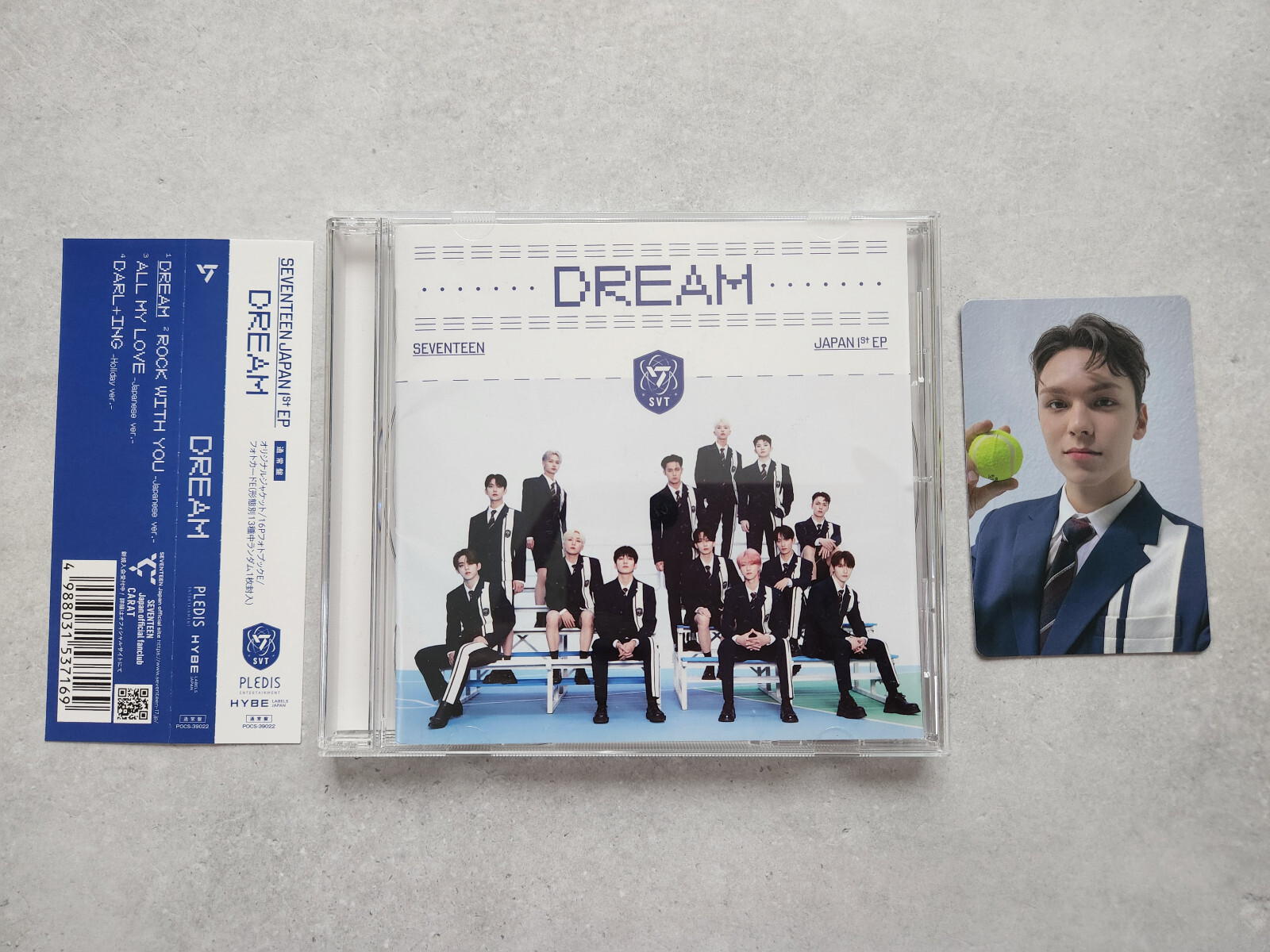 SEVENTEEN Japan 1st EP DREAM CD+16P PHOTO BOOK Photocard