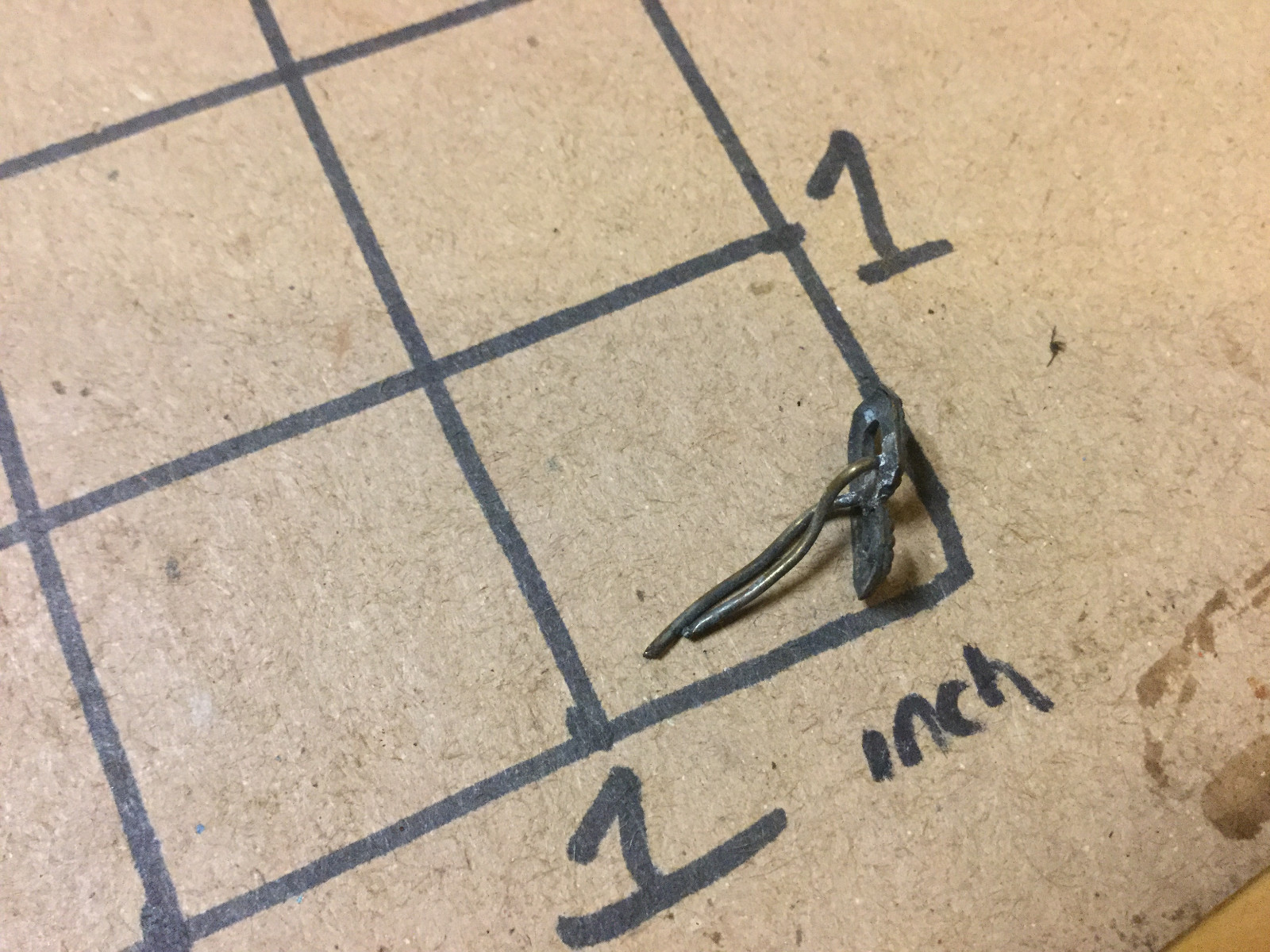 vintage 1800's original metal 6 or 9 stick pin - pin