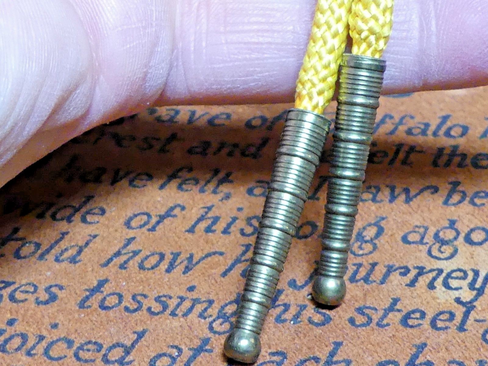 MCM Modern Space Age Looking Men's Gold tone Bolo Tie