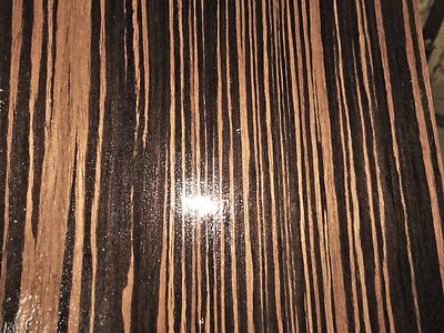 Macassar Ebony Composite wood veneer 48'' x 24'' on paper backer 1/40'' thick # EFW