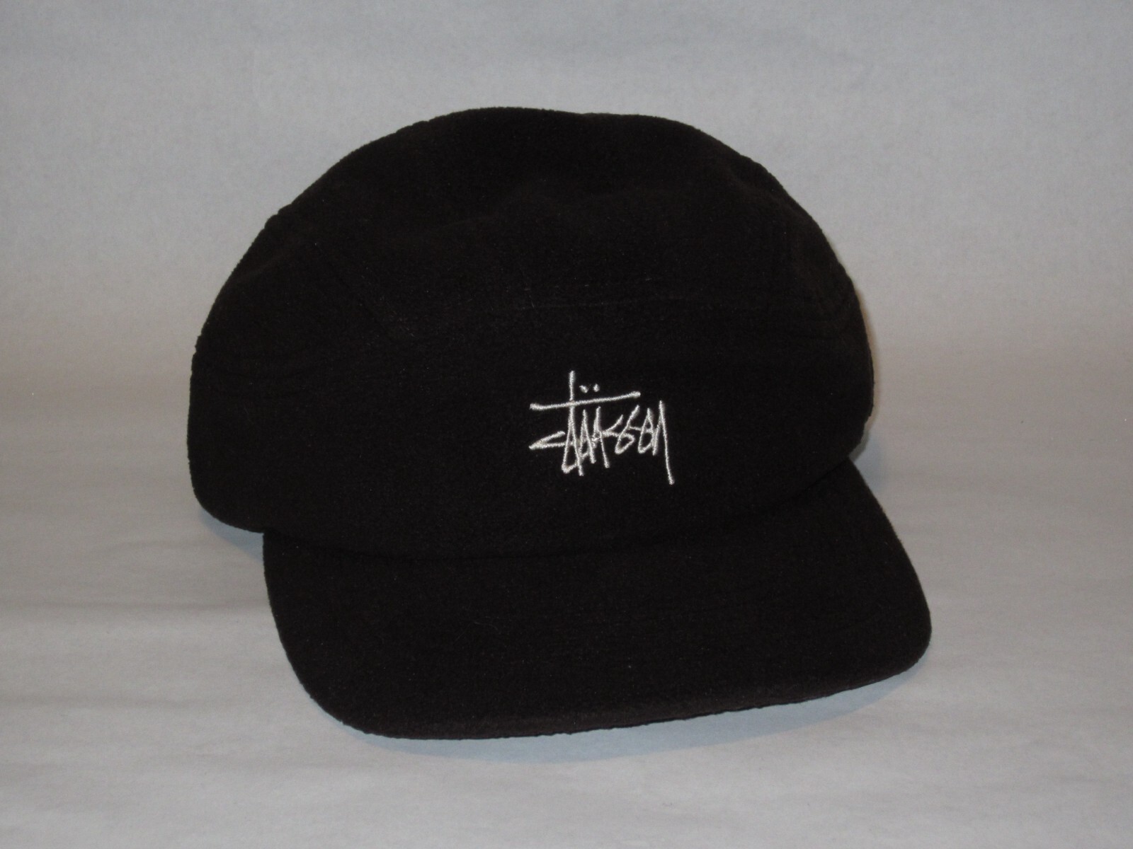 Stussy Polar Fleece Panel Runner Cap Hat Brown Pullcord