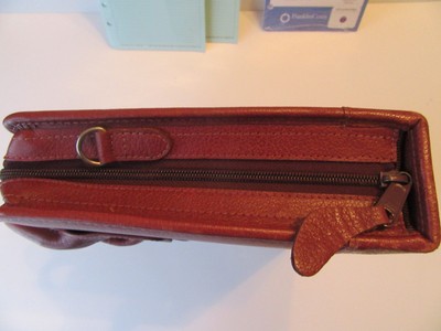 Franklin Covey Quest Burgundy Leather 7 Ring Planner/Binder With Handles