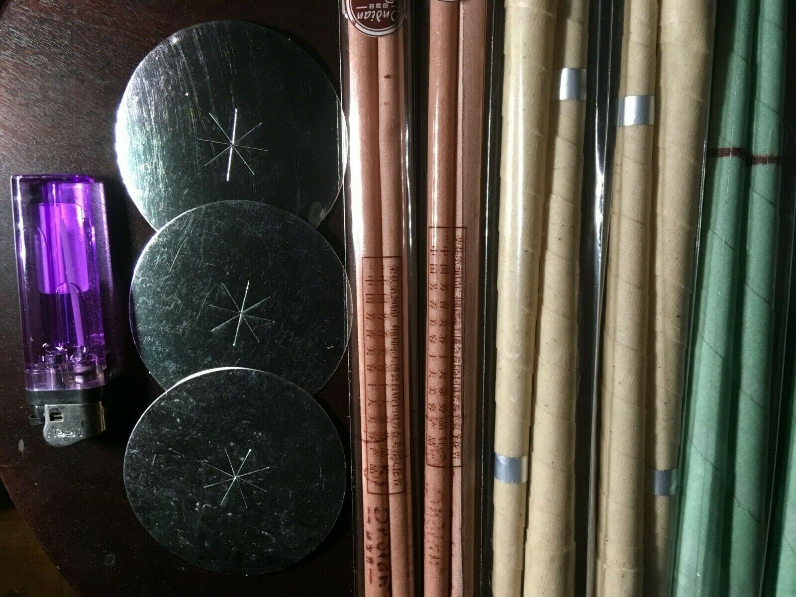 12 Scented Beeswax Candle Cleaning Candling Cones Hollow Wax Disk Ear-ring Kit