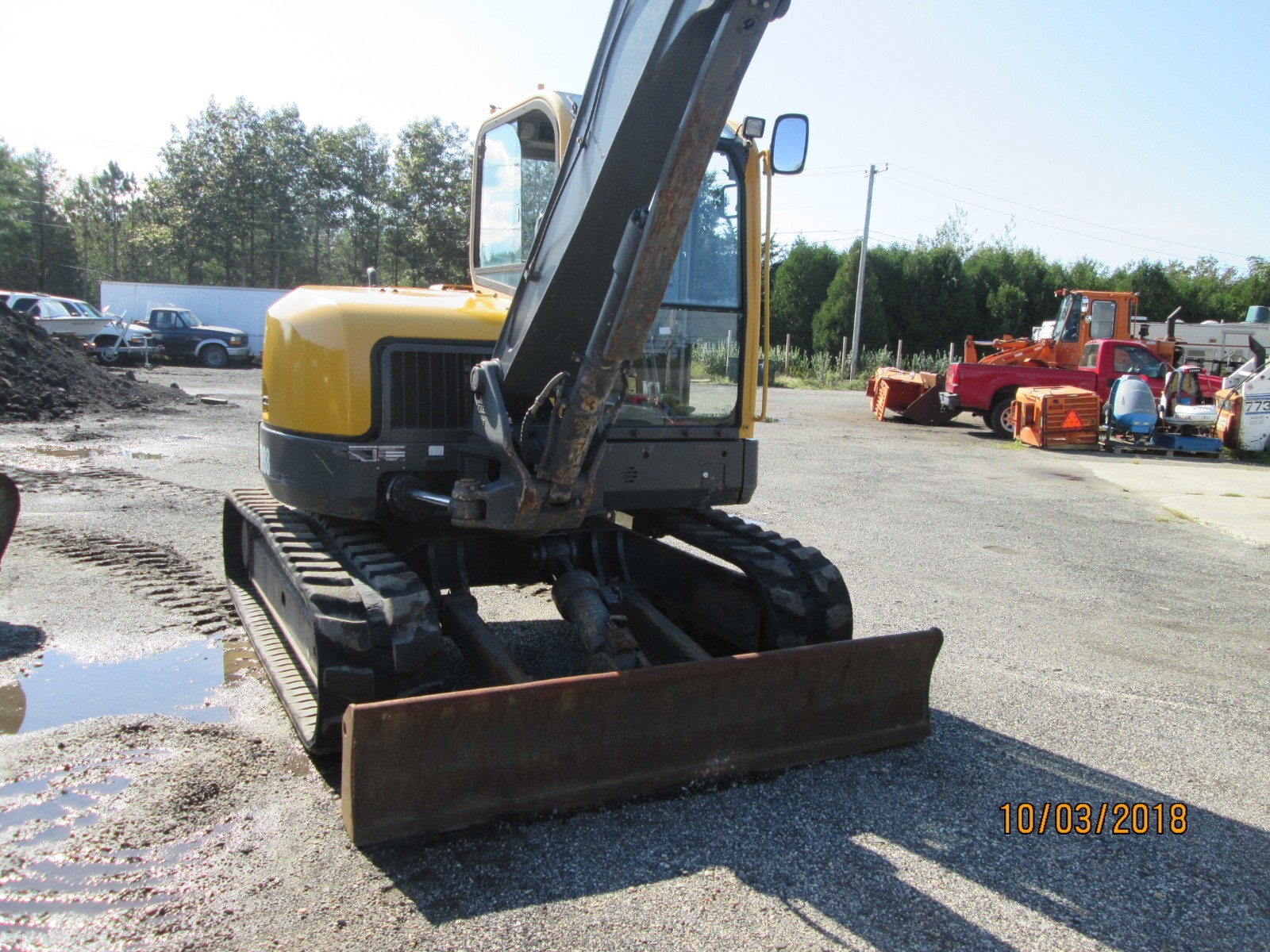 2013 VOLVO ECR88 COMPACT EXCAVATOR RUBBER TRACKS