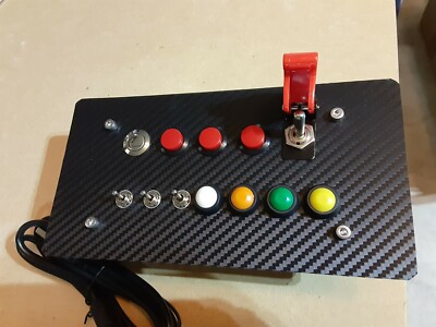 12 Function Sim Flight Truck Car Racing Button Box - Plug and Play USB For PC