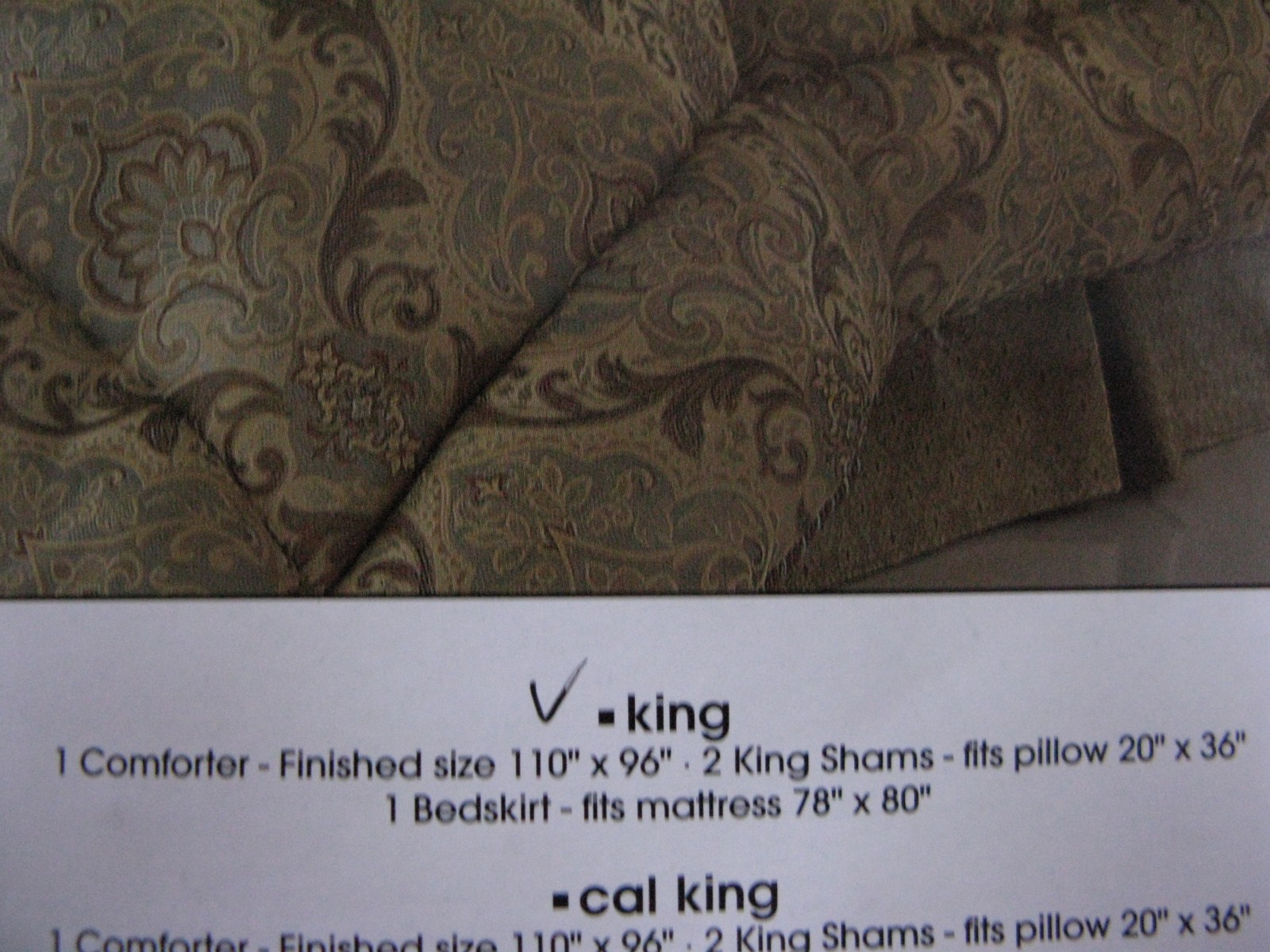 JCP HOME   7 Piece KING Size Bedding Set   XLNT