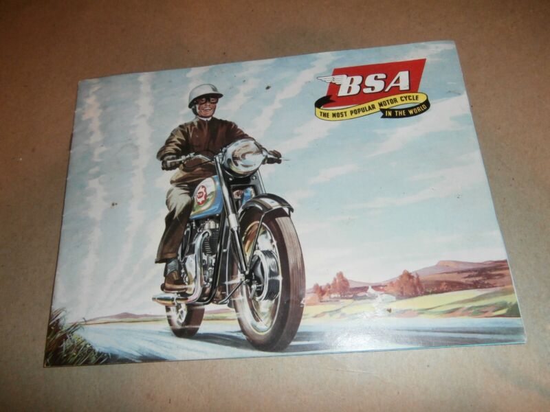 Vintage 1958 BSA Motorcycle Brochure