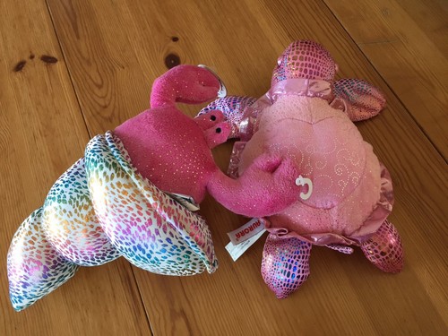 Aurora Sea Sparkles Pink Ocean Animals Glitter Turtle Hermit Crab Lot Mermaid