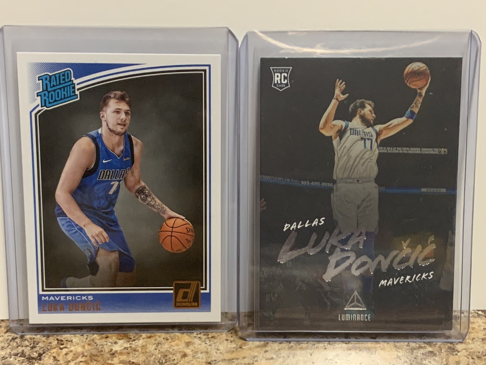 201819 luka doncic rookie card lot of 2 cards donruss