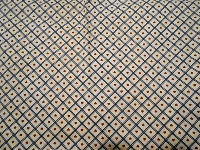 2 Matching Vintage Cotton Fabric Curtains 44