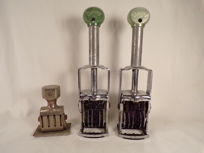 Lot Vintage 2 Garvey S-180 Supreme King Size Price Marker Mechanical Ink Stamp 