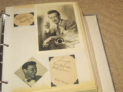 Frank Sinatra Band Harry James Orch Autographed Photo Signatures JSA Full Cert