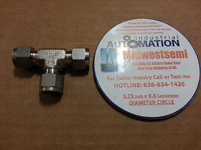 FREESHIPSAMEDAY HAM-LET 3/8T UNION TEE COMPRESSION 316 SST - NEW