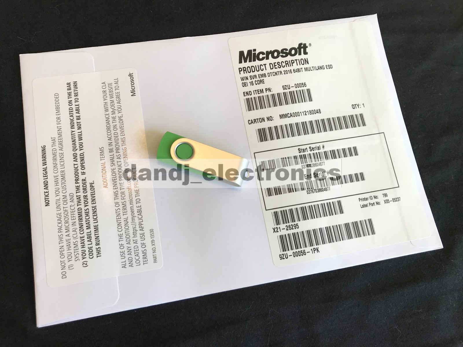Microsoft Windows Server 2016 DataCenter License 64 Bit 16 Core License