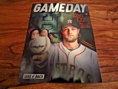 September 2019 Houston Astros Program Commemorative Game Day Gerrit Cole ''King''