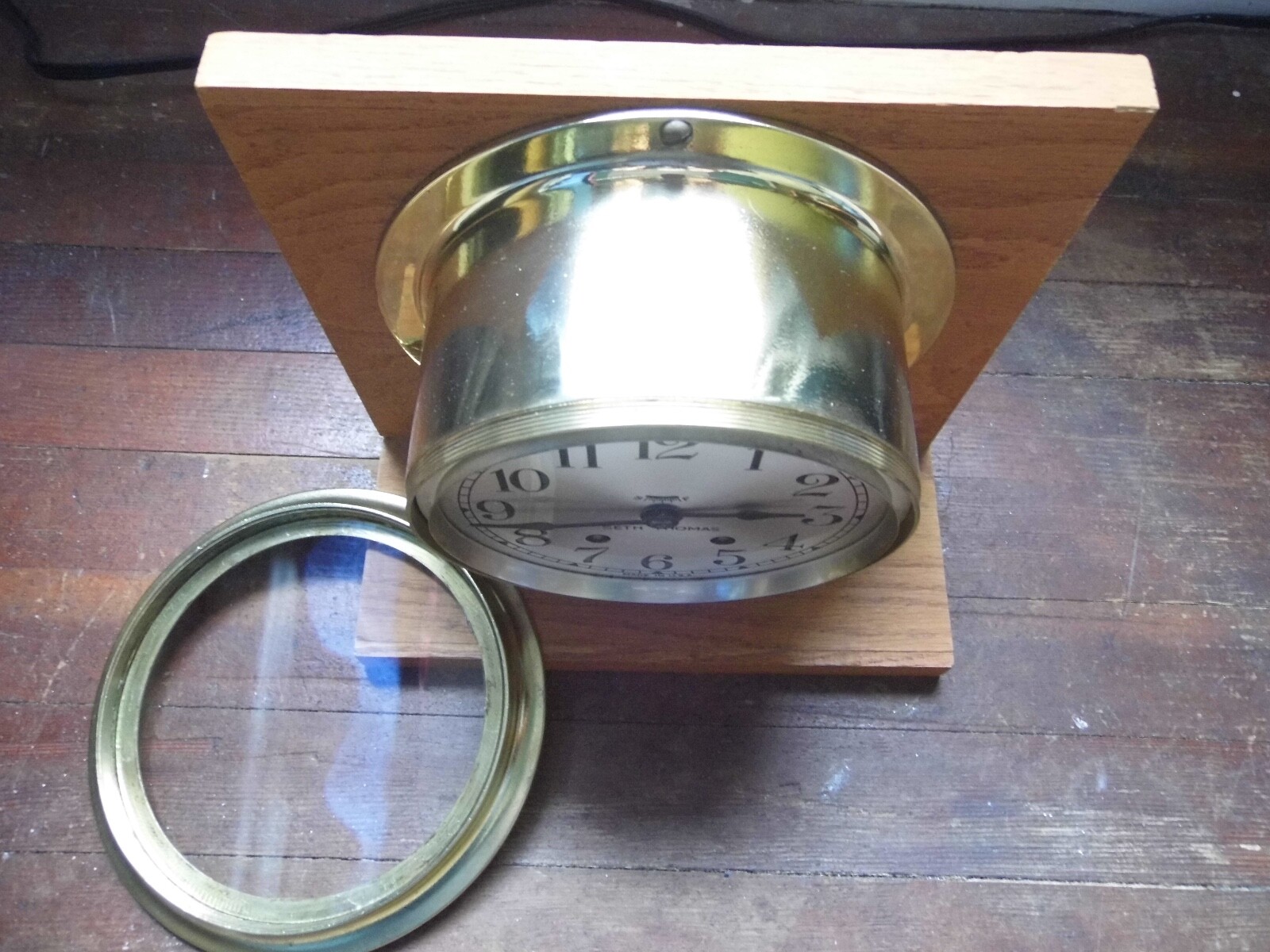 Vintage Seth Thomas Ships Bell Clock with Chelsea Winding Key