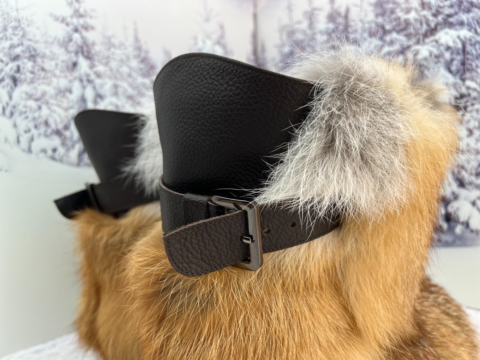 Pre-owned Litvin Fox Fur Boots For Men, Viking Boots, Mukluks, Snow Winter Boots, Mens Gift In Red