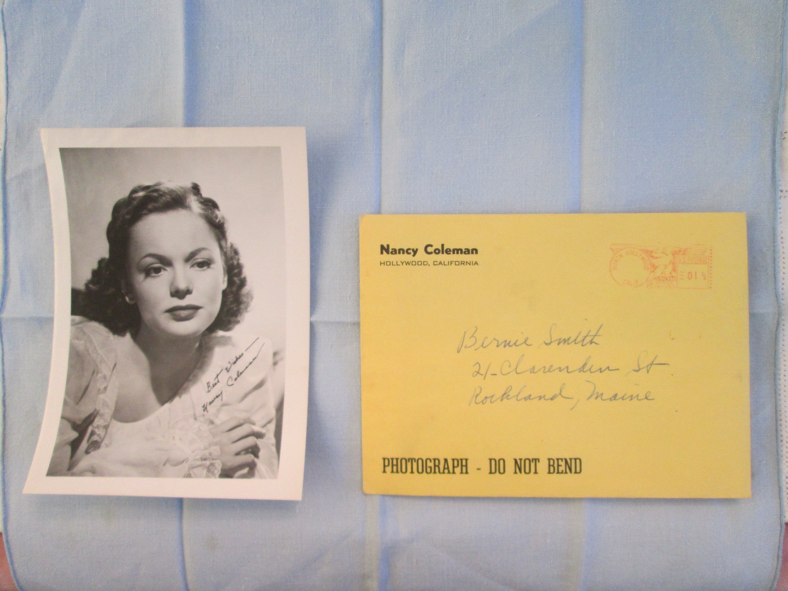 Nancy Coleman Signed Photograph