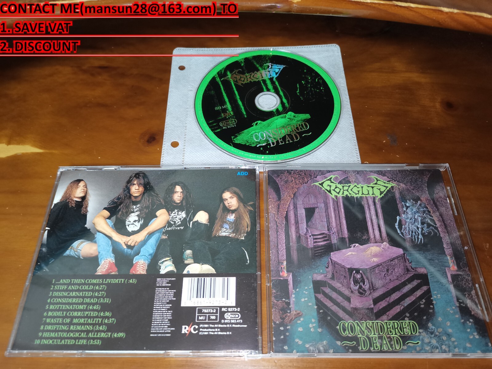 Gorguts / Considered Dead ORG R/C Records NOT BOOTLEG A3 | eBay