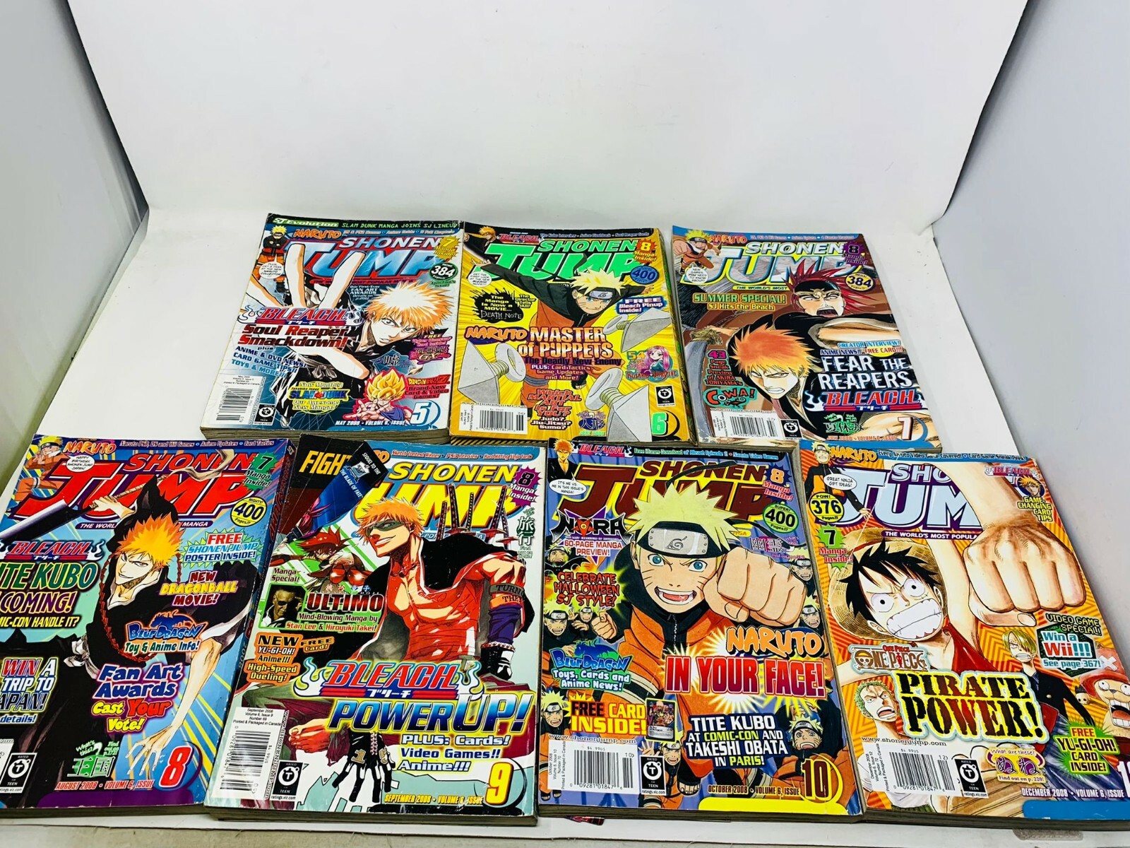 Lot of 7 Shonen Jump Manga, May-Nov 2008, December 2008 | eBay