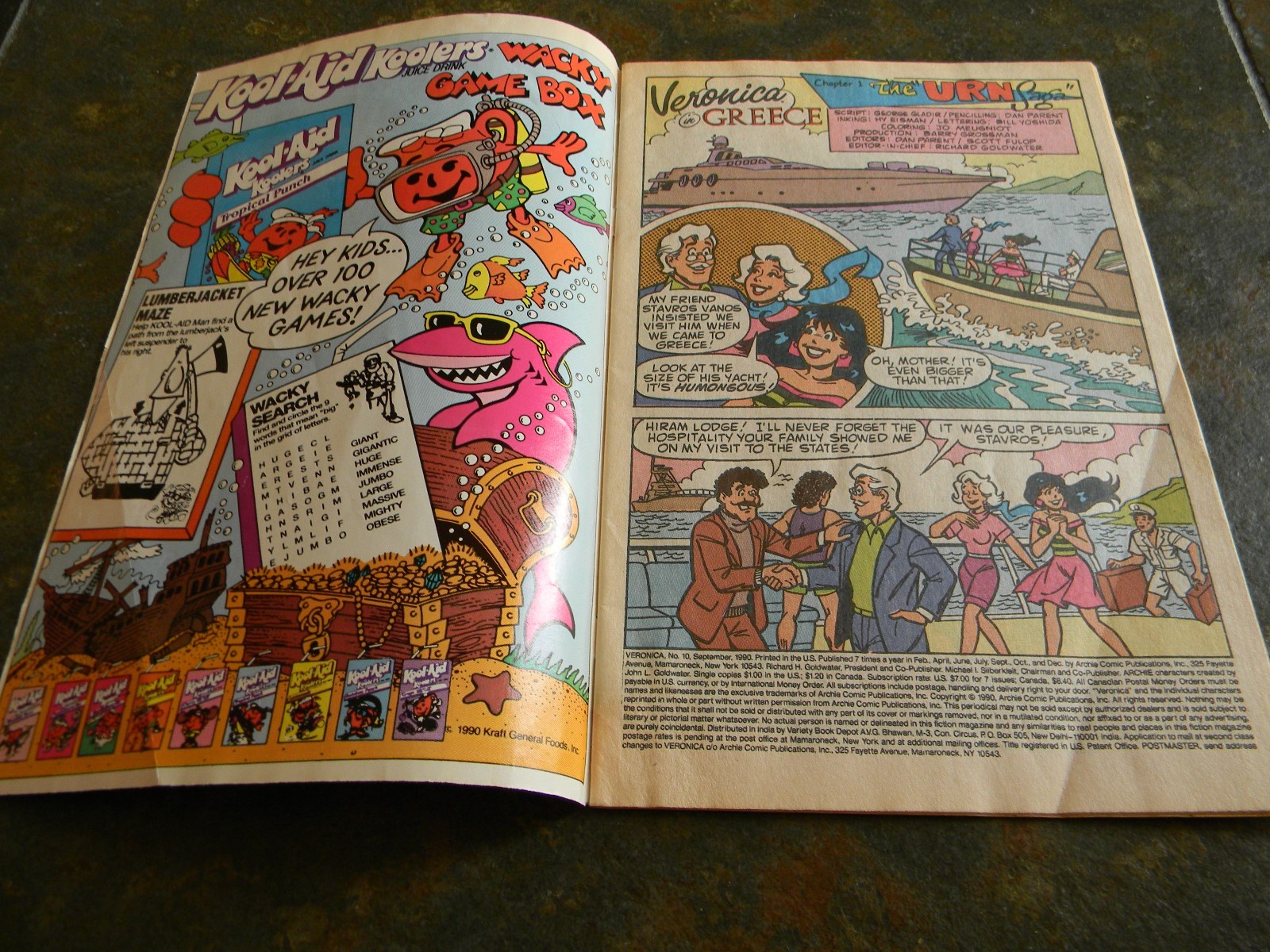 Archie Series VERONICA IN GREECE #10 1990 Comic Book