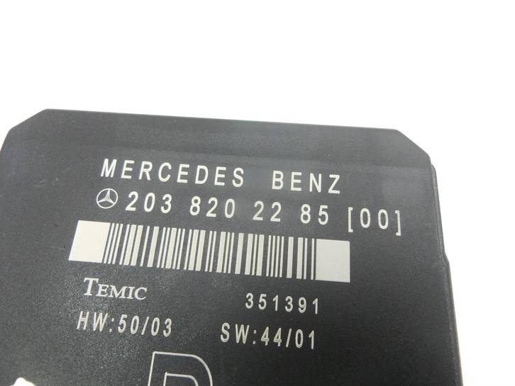 Mercedes W203 C200K 04-07 Türsteuergerät Türmodul Temic Rechts Hinten  - Bild 2
