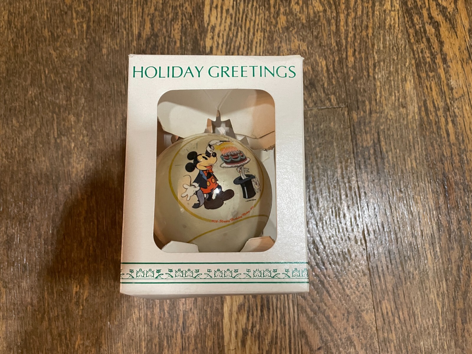 Walt Disney 1978 Schmid Christmas Ornament Mickey Mouse