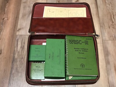 WISC-R Wechsler Intelligence Scale For Children Briefcase RARE!!!!! - hfc