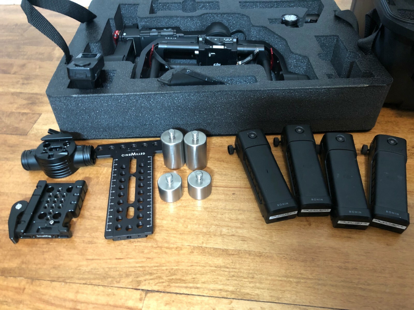 DJI Ronin-M 3-Axis Gimbal w/ 4 batteries + $100s in extras + Nanuk case!