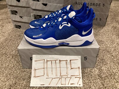 Nike PG 5 Paul George TB Promo Royal Blue White DM5045 401 Men SZ Size 8-12 RARE