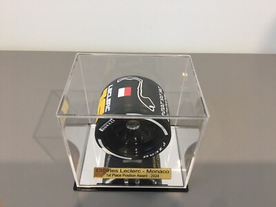 1/10th Charles Leclerc Monaco 2024 Pirelli First Position Award Tyre Display