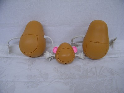 Vintage 1985 Playskool Potato Head Family With Permanent Arms & Ears