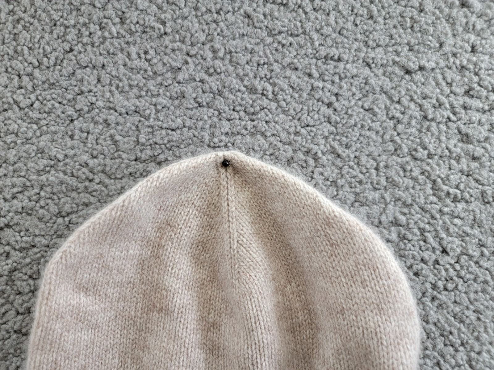 Charter Club 100% Cashmere Cuffed Beanie Women's One Size Taupe Heather - Picture 3 of 14