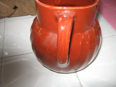 WATT POTTERY 16 KOLOR KRAFT BROWN PITCHER