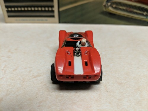 RARE Aurora / T Jet Vintage McLaren Elva  Red H O Slot Car Great Used Condition