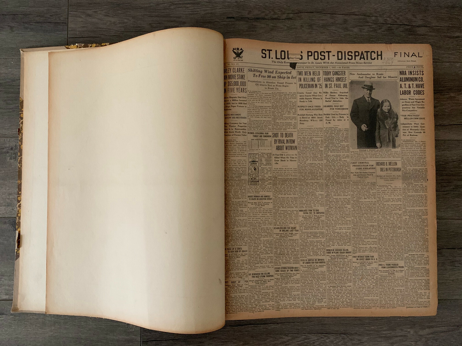 1933 St Louis Post Dispatch DECEMBER Newspaper Collection Library of Congress | eBay