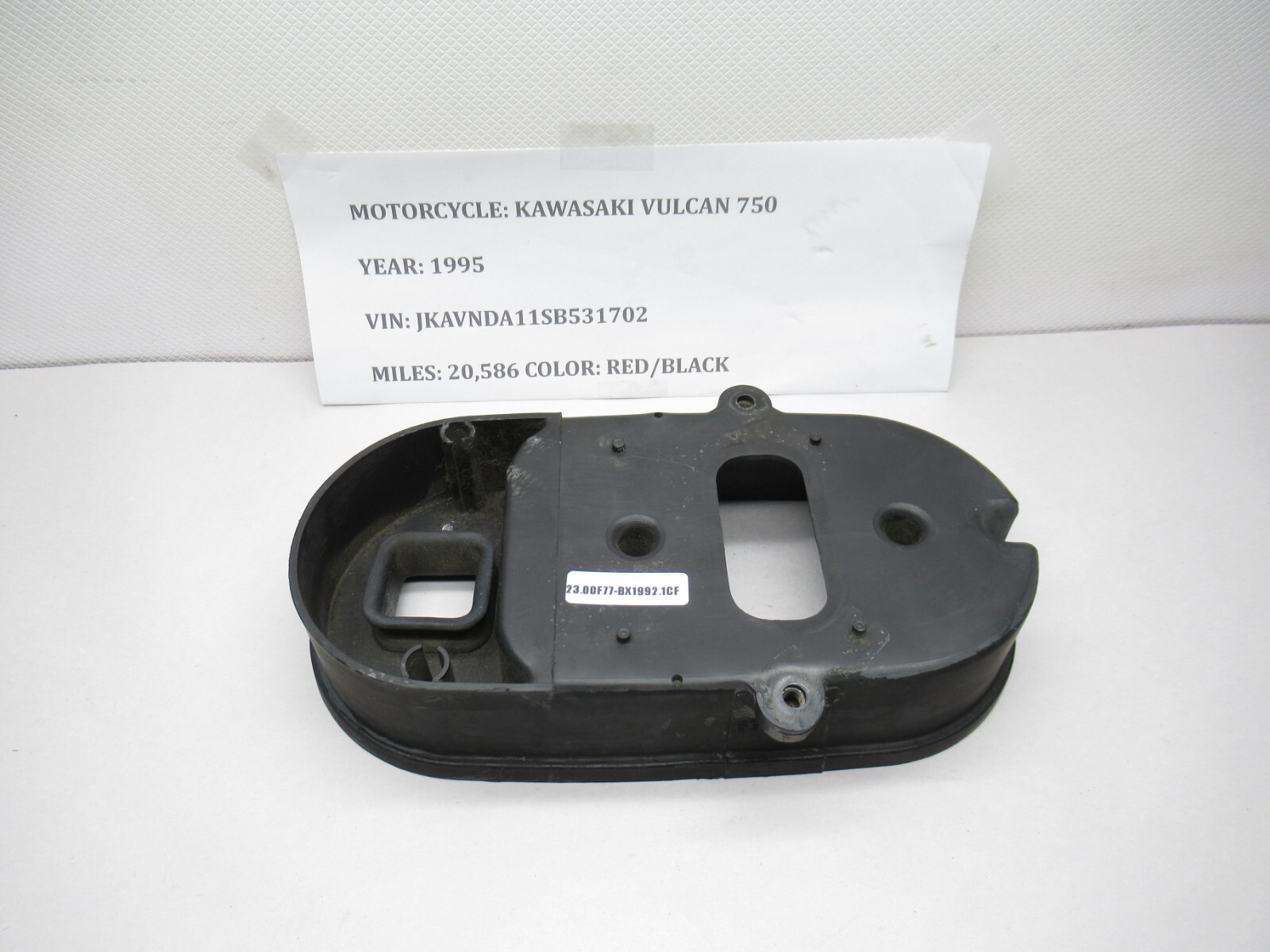 1985-2006 Kawasaki Vulcan 750 Air Box Intake Housing Base OEM Used