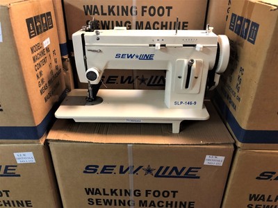 SEWLINE NEW SL146-9 PORTABLE 9 INCH BED  WALKING FOOT ZIG ZAG   SEWING MACHINE