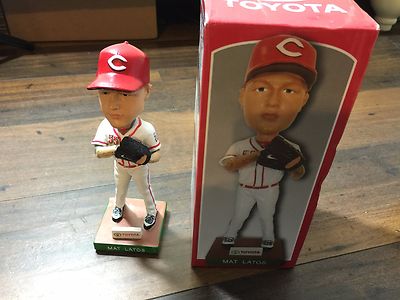 Mat Latos 2013 Cincinnati Reds Stadium Giveaway Bobblehead Toyota SGA 7'' Bobble