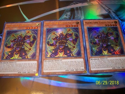 3x Kaiki the Unity Star 1st Edition Ultra Rare BLRR-EN038 Yu-Gi-Oh!