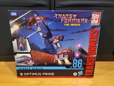 Transformers Studio Series 86 Movie Leader Class Optimus Prime In Hand