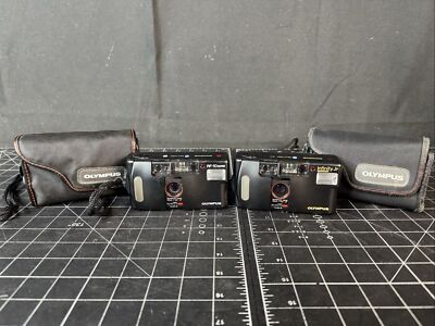 Lot of 2 Assorted Olympus Compact 35mm Film Cameras