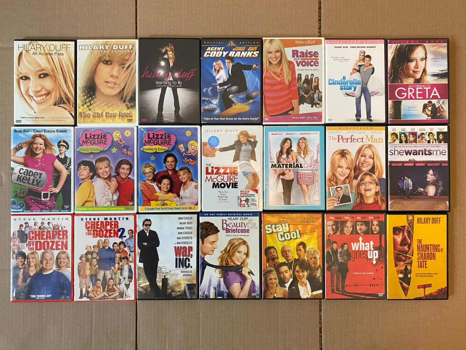 HILARY DUFF DVD Collection-22 DVDs! Lizzie McGuire, Steve