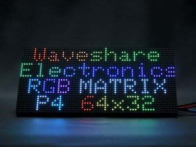 Waveshare RGB Full-Color LED Matrix Panel 4mm Pitch 64×32 Pixels