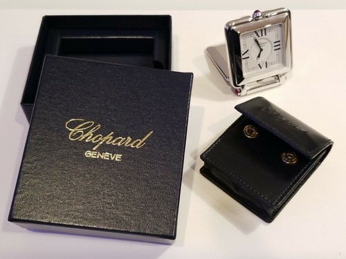 ショパール　トラベルクロック Authentic Chopard Geneve 'Happy Day' Travel Table Alarm